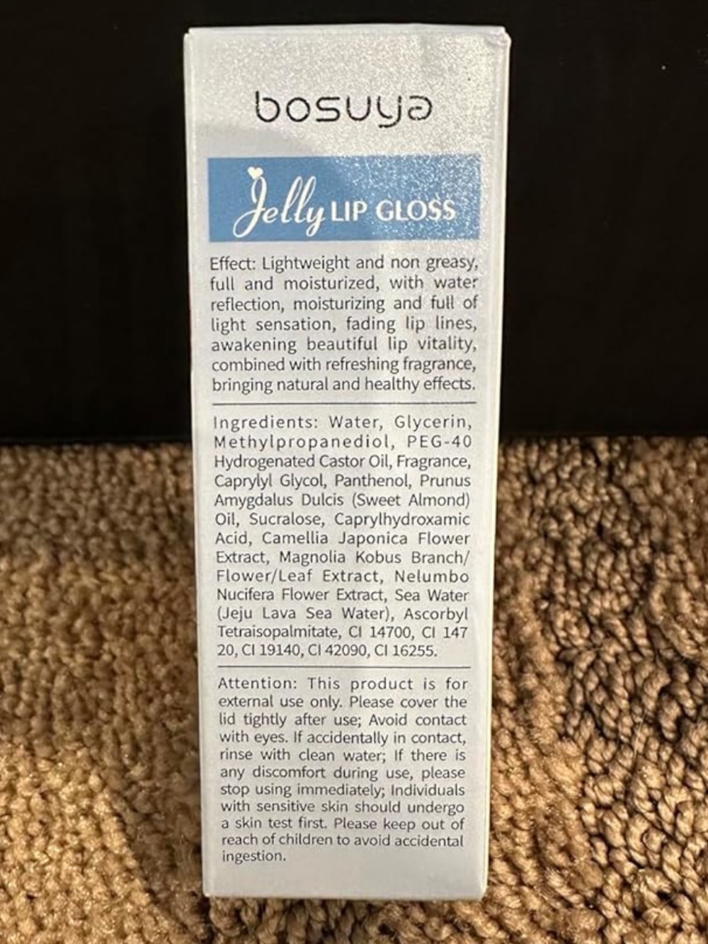 Jelly Lip Gloss Set — Blue, Peach, Red, Pink - Picture 3 of 4
